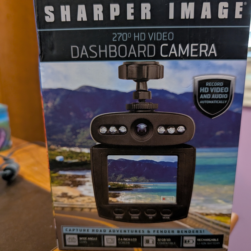 BNIB Sharper Image Dashboard Camera